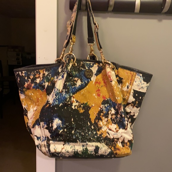 Tory Burch paint splatter purse - Picture 4 of 5